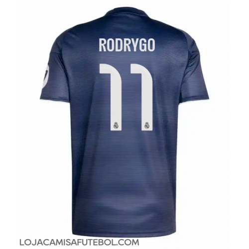 Camisa de Futebol Real Madrid Rodrygo Goes #11 Equipamento Secundário 2025-26 Manga Curta